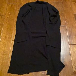 Black long cardigan